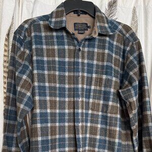 Pendleton Men's Flannel Trail Shirt w/ Elbow Patches MD